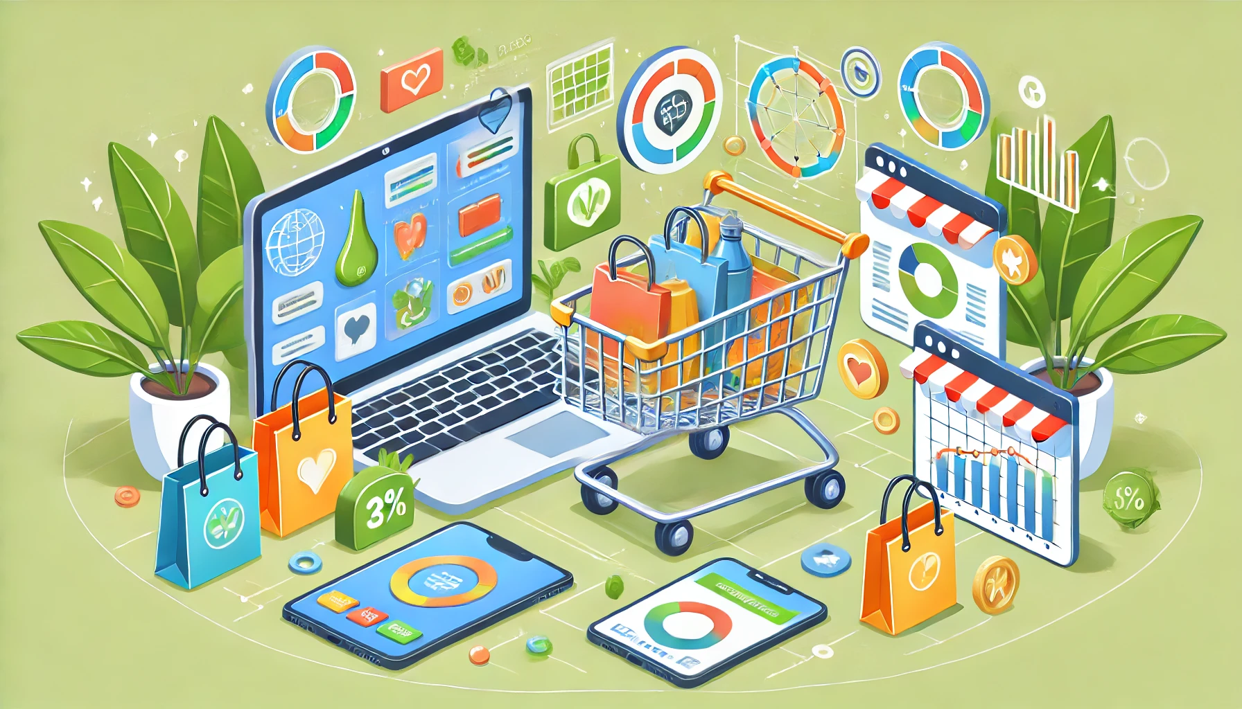 Pemasaran dan analisis bisnis Alt text